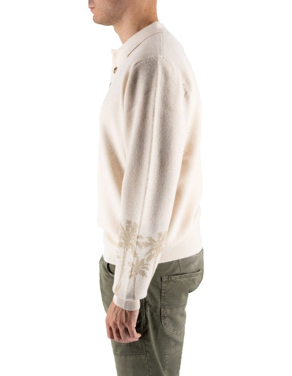 Solo Cream Long Sleeve Polo