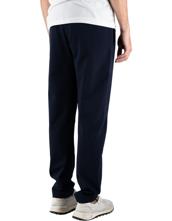 Men's Blue Milano Stitch Trousers