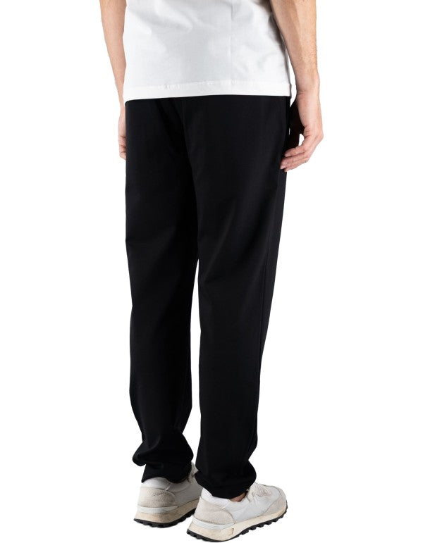 Men's Black Milan Stitch Trousers