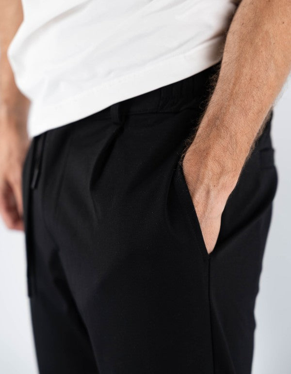 Pantalone Uomo In Punto Milano Nero