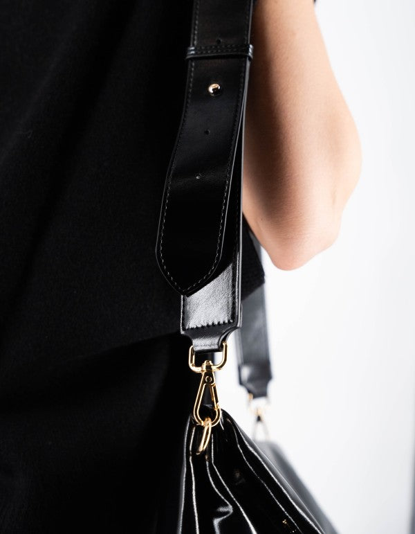 Sac Bag Piega Lucida Nero