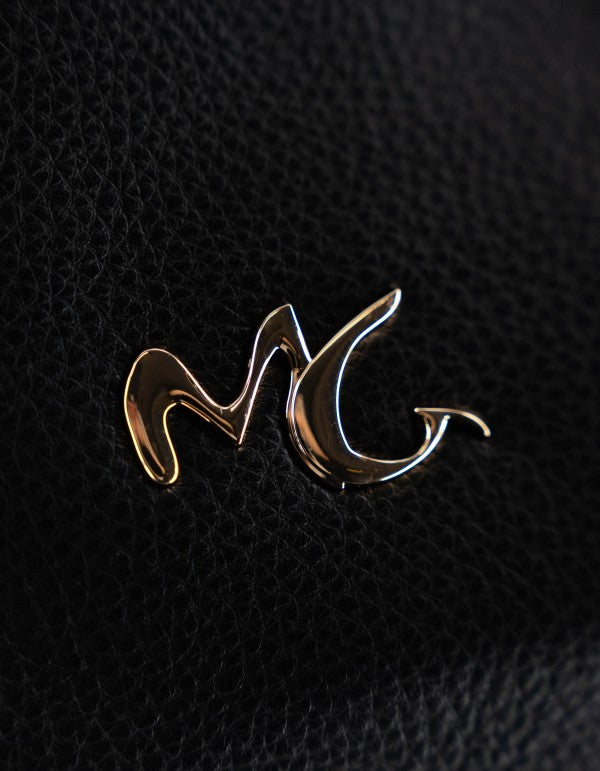 Black Lettering Shoulder Bag