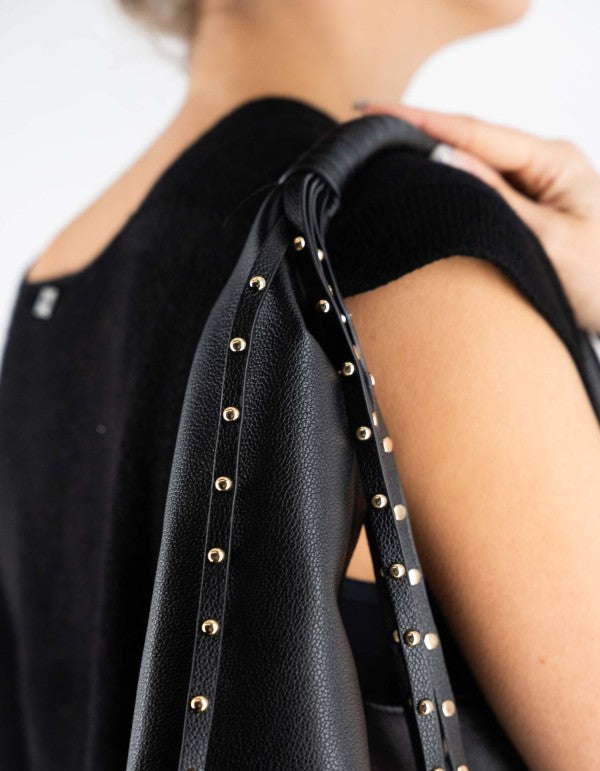 Black Fringe Sac Bag
