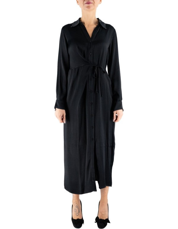 Black Long Sleeve Chemisier