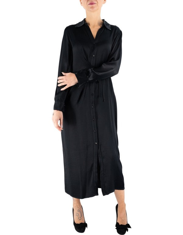 Black Long Sleeve Chemisier