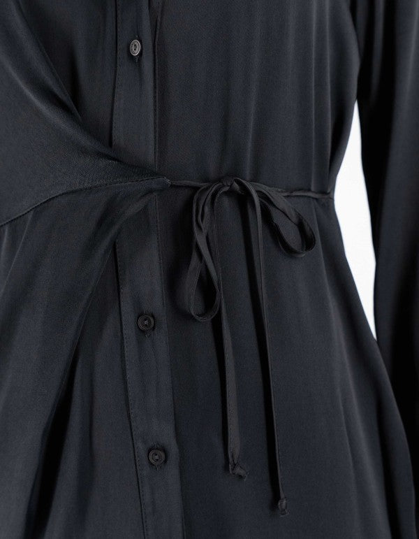 Black Long Sleeve Chemisier