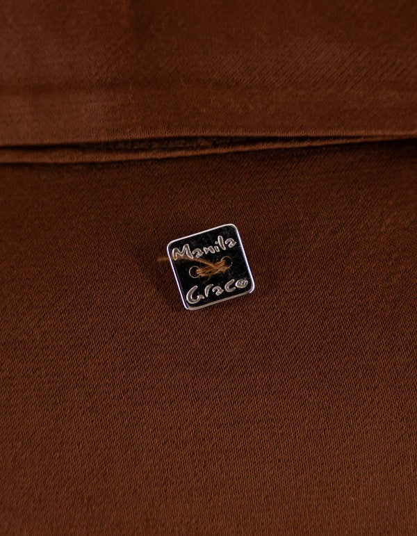 Cognac Long Sleeve Chemisier