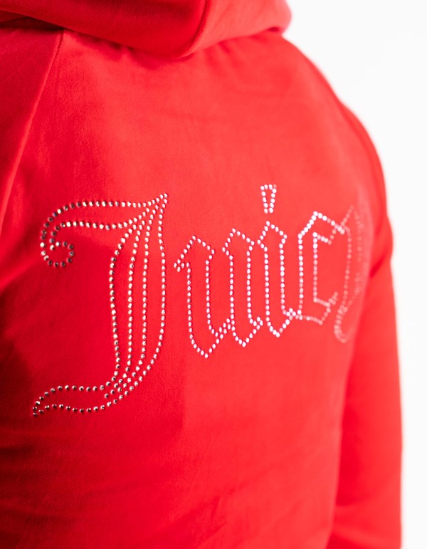 Felpa Full Zip Madison Outline Rossa