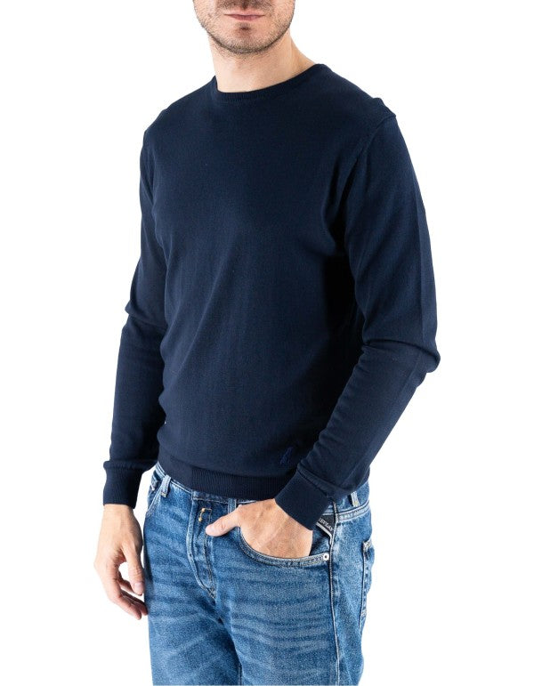 Maglia 100% Cotone Corniglia Blu Navy