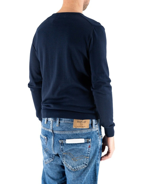 Maglia 100% Cotone Corniglia Blu Navy