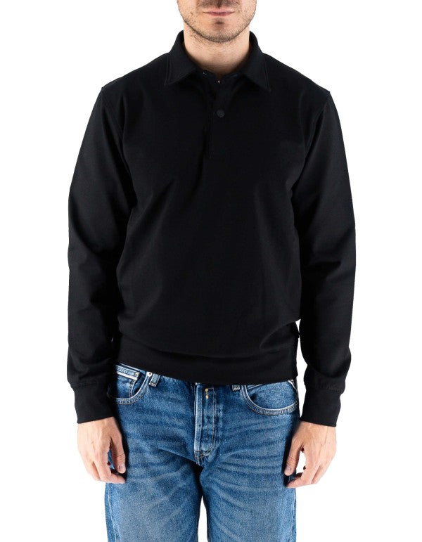 Polo Uomo Tinta Unita Nero
