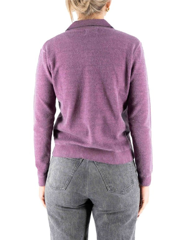 Purple Inari Knit Polo