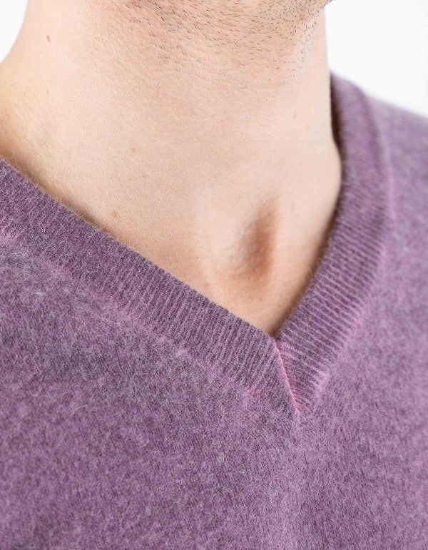 Maglia Helsinki Scollo A V Viola