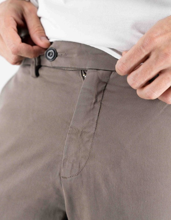 Pantalone Chino Classic Tortora Tortora