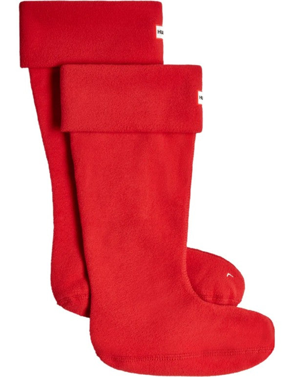 Fleece Tall Boot Sock Military Red