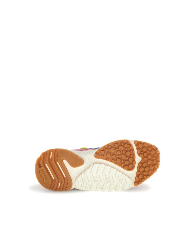 Yamabushi Woman Suede/nylon Ripstop Sneaker Fuchsia-orange Fuxia