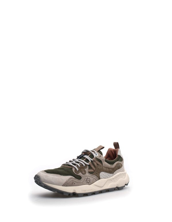 Yamano 3 Uni Suede/nylon Sneaker Off White-military-green White.