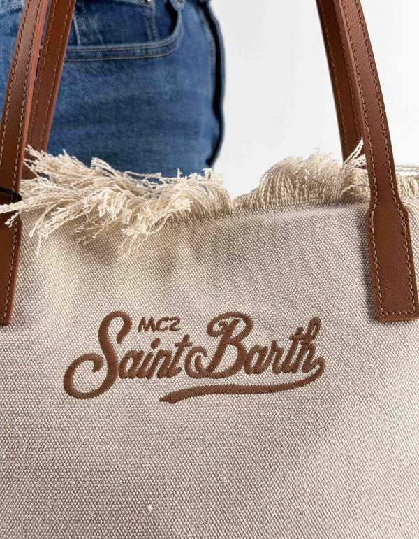 City Bag Fringe Canvas Bag 1018 Emb