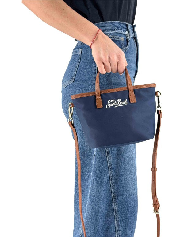 City Bag Mini Blue Nylon 6118 Emb