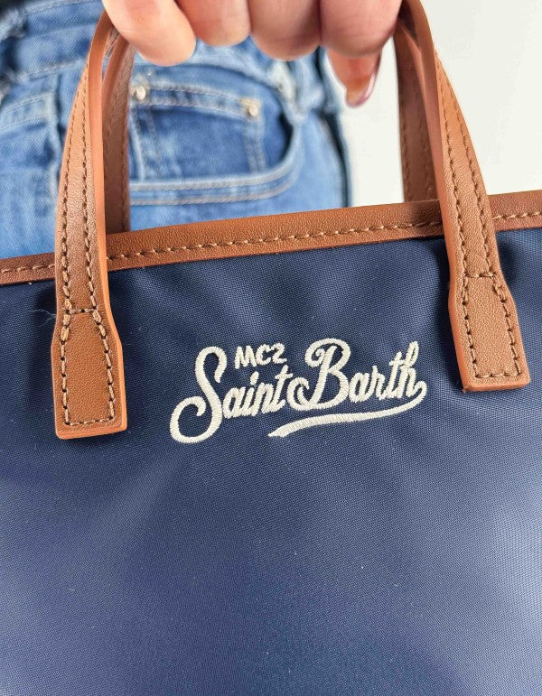 City Bag Mini Blue Nylon 6118 Emb