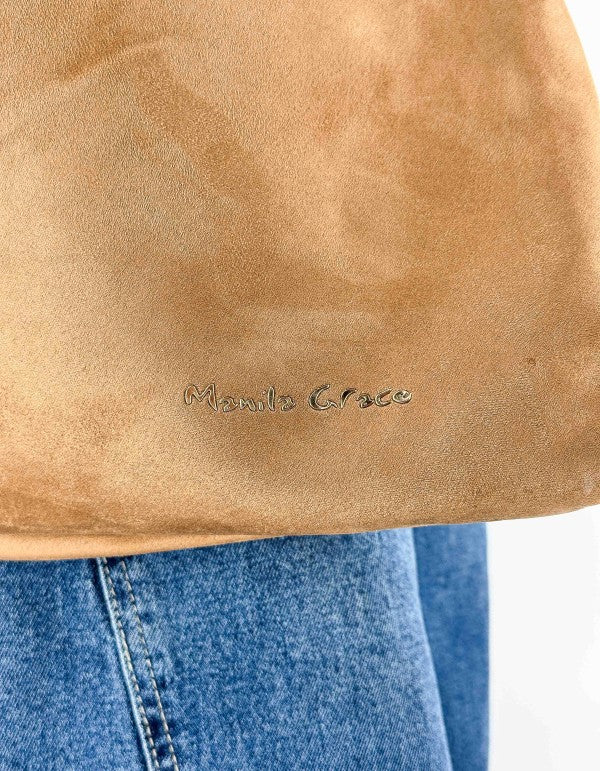 Brown Fringed Sac Bag Md607