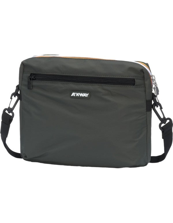 Moire Green Blackish Purse