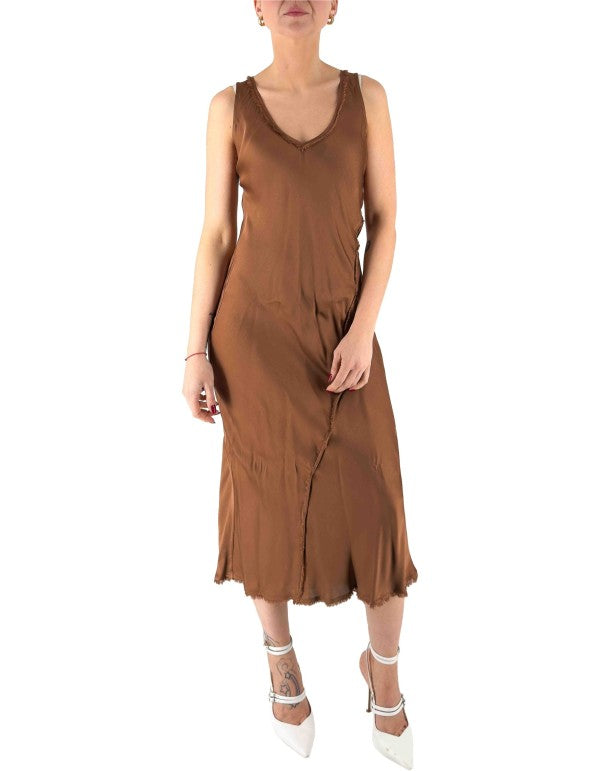 Cocoa Fringed Dress Ma143