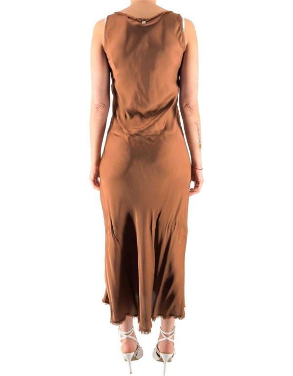 Cocoa Fringed Dress Ma143