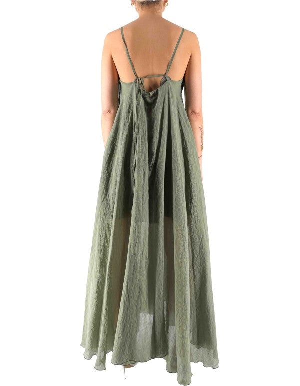 Abito Lungo Bretelle Edera Mg163