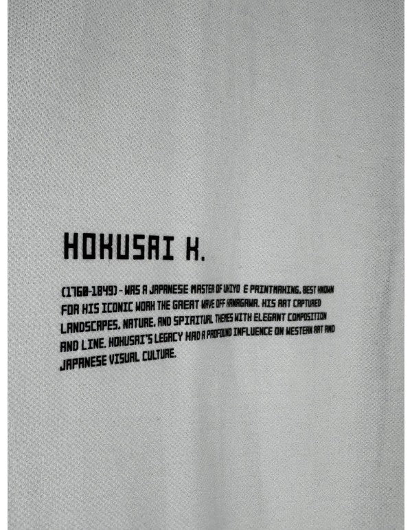 Polo In Piquet 100% Cotone Hokusai