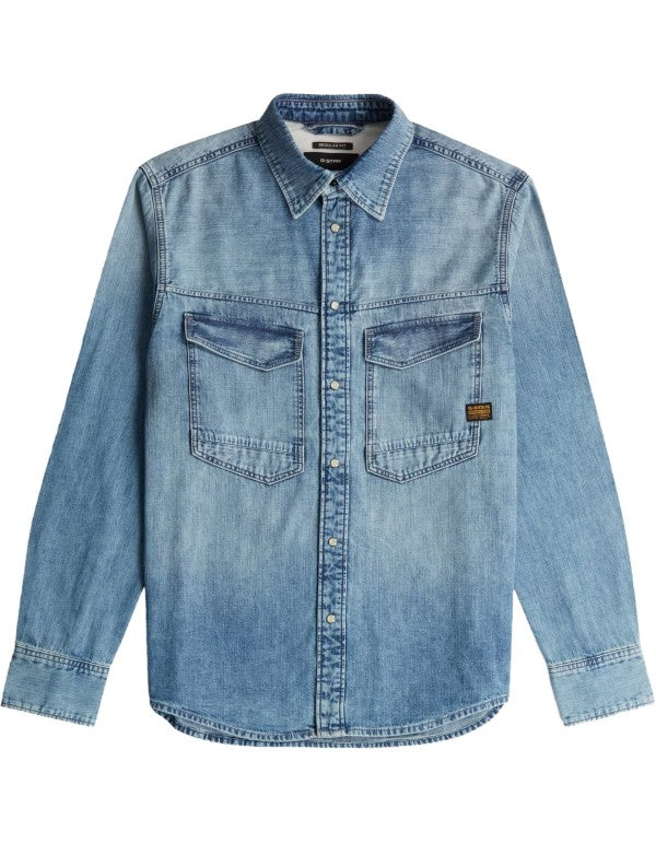 Dakota Regular Fit Shirt Faded Blue Kyanite