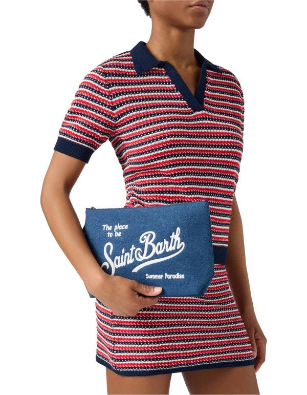 Pochette Aline Large Denim