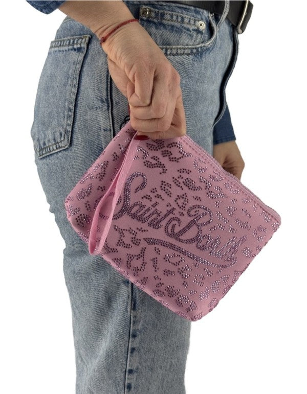 Pochette Aline Strass Leopard 20